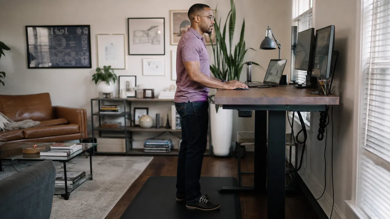 How to Reduce Foot Pain at a Standing Desk Using the Right Mat and Posture